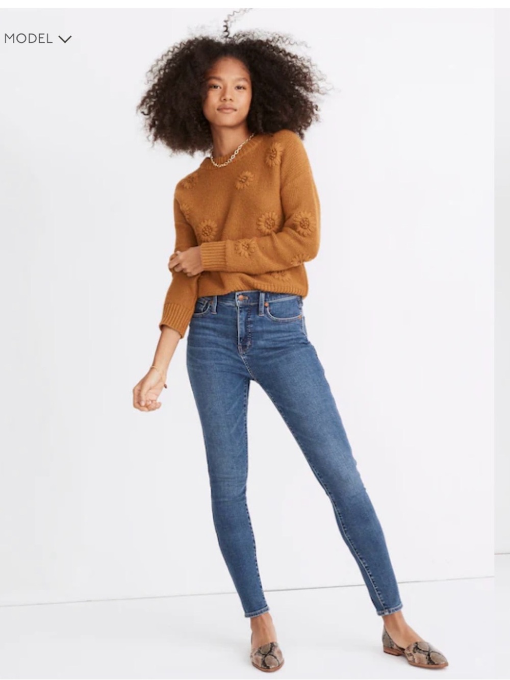 MADEWELL 10" High-Rise Skinny Jeans in Wendover Wash: TENCEL™ Denim